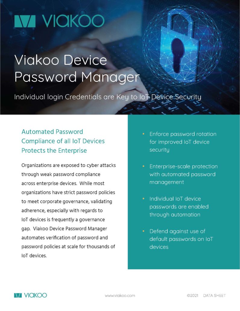 IoT device password management 