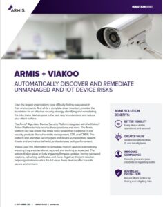 armis & viakoo solution brief